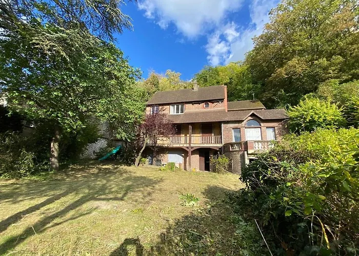 Dom wakacyjny Manoir Du Chateau Gaillard 20 Personnes 10 Chambres, Jardin Prive & Vue Seine *